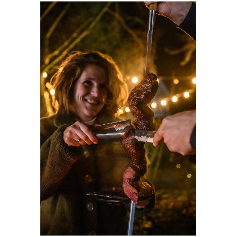 Spiedo a forma di V "Forged - Churrasco" cm 50