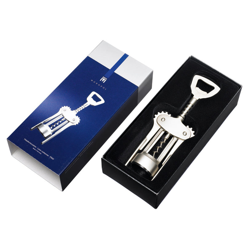 Cavatappi a leva "Fino" satinato cm 20,3x7,5x4,1