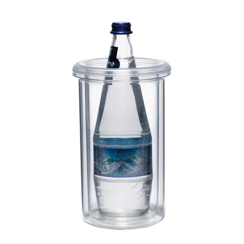 Raffreddavino/-spumante a doppia parete tondo Termobottiglia per 1 bottiglia cm 14x23