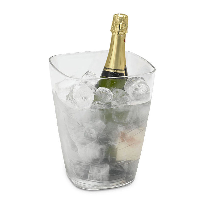 Raffreddavino/-spumante quadrato Game per 1 bottiglia cm 19,5x19,5x24