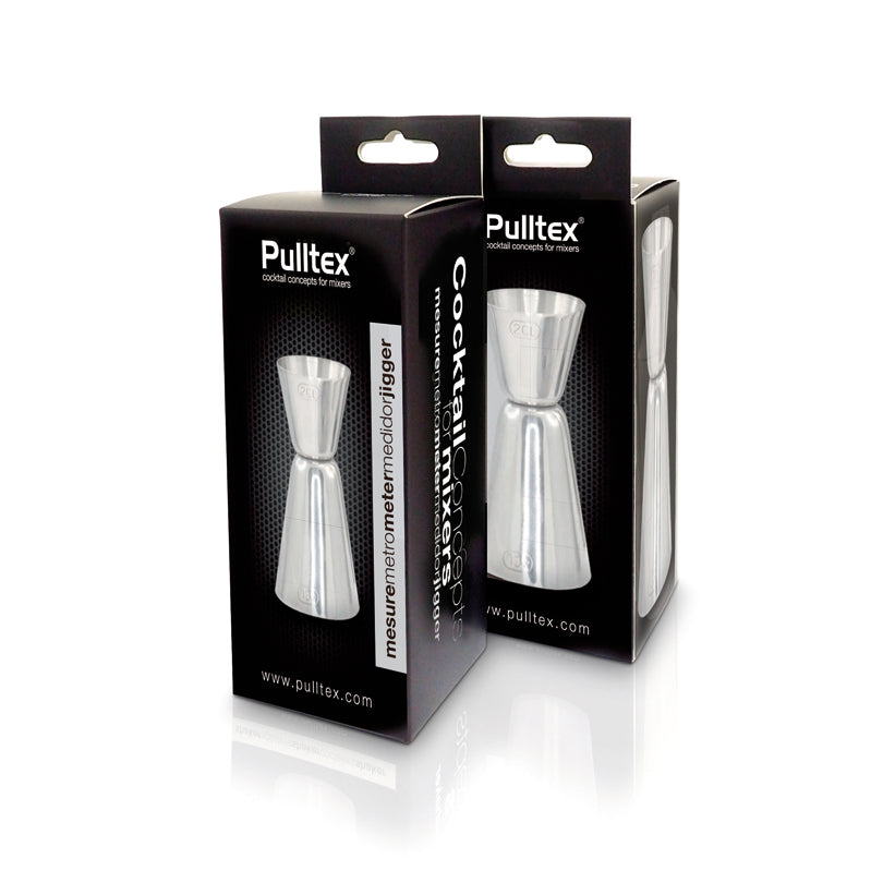 Misurino bar/cocktail doppio, graduato cl 2/cl4/cm Ø4,5x8,5