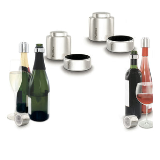 Tappo da spumante & Salvagoccia "Champagne Security" cm Ø4,5x4,5