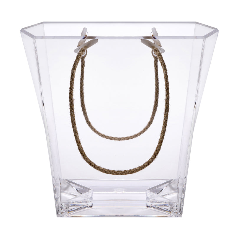 Raffreddavino/-spumante "Sobag Bucket" con manici in iuta, adatto per 1 bottigila l 4,2/cm 25X17X3