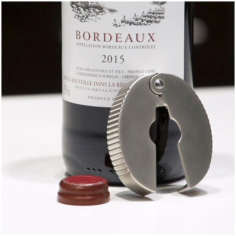 Tagliacapsule "Mondo", con finitura opaca cm 6,8x5,7x1,6