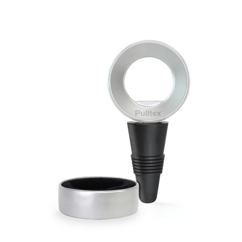 Tappo vino ed anello salvagocce "Vin-O-line" cm 4,5x9,5/Ø4x1,5