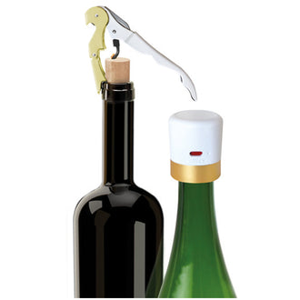 Kit cavatappi Pulltap's Basic & Tappo spumante Giro, 2 pezzi cm 12/cm Ø4x4,5