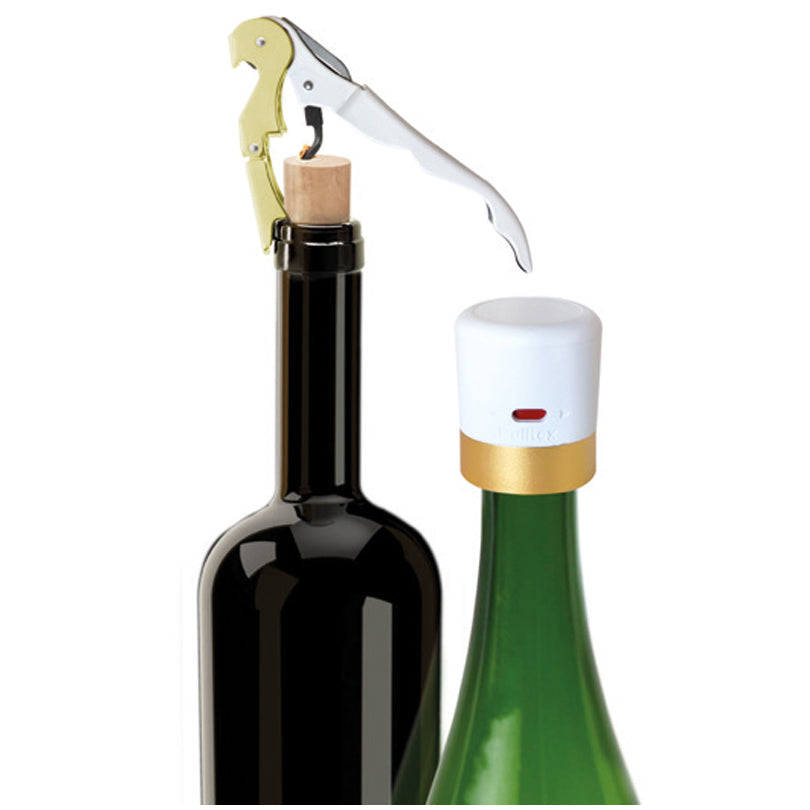 Kit cavatappi Pulltap's Basic & Tappo spumante Giro, 2 pezzi cm 12/cm Ø4x4,5