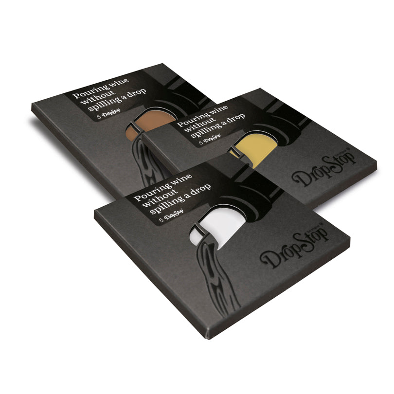 Salvagoccia DropStop® oro in confezione da 5 pezzi, in display da 28 confezioni cm Ø7,5