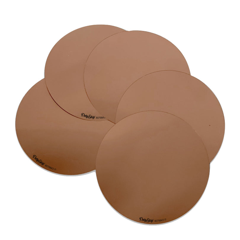 Salvagoccia DropStop® bronzo in confezione da 5 pezzi, in display da 28 confezioni cm Ø7,5
