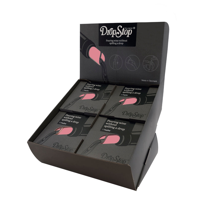 Salvagoccia DropStop® rosa in confezione da 5 pezzi, in display da 28 confezioni cm Ø7,5