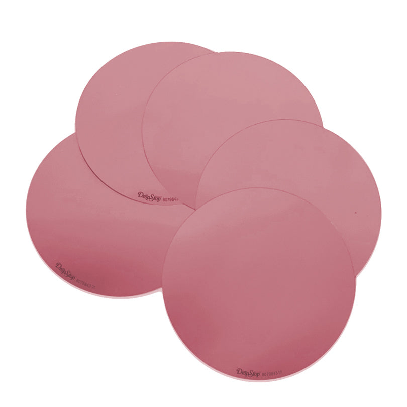Salvagoccia DropStop® rosa in confezione da 5 pezzi, in display da 28 confezioni cm Ø7,5