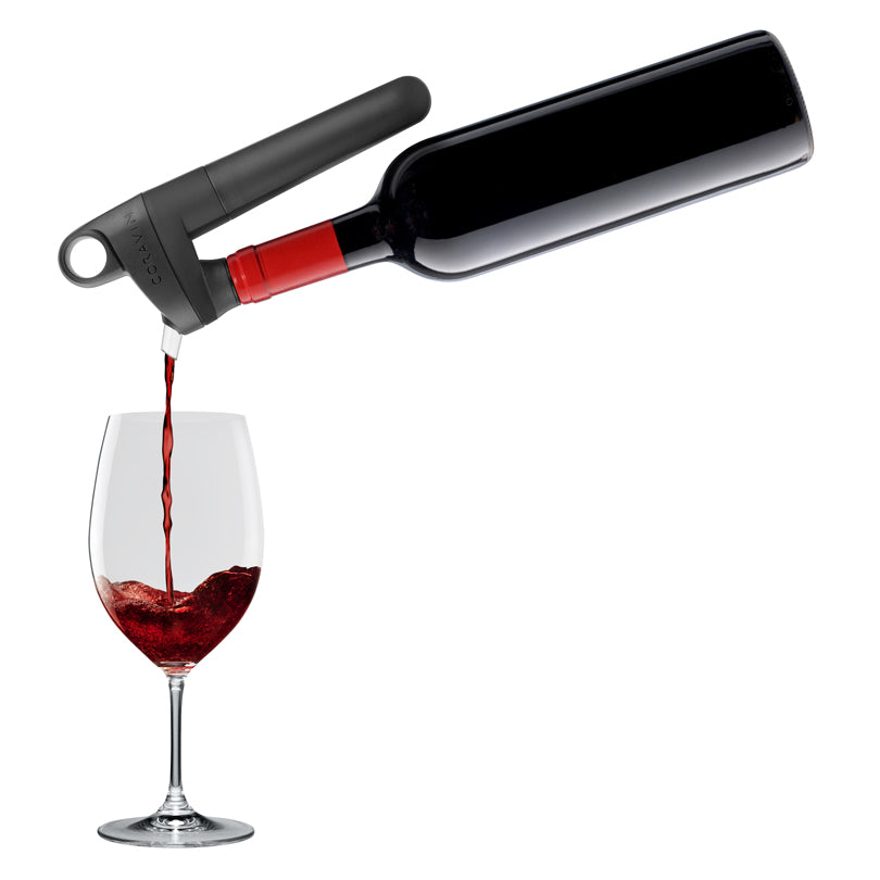 Sistema mescita "Coravin - Pivot+ black", 6 pezzi cm 8,3x3,2x20,5