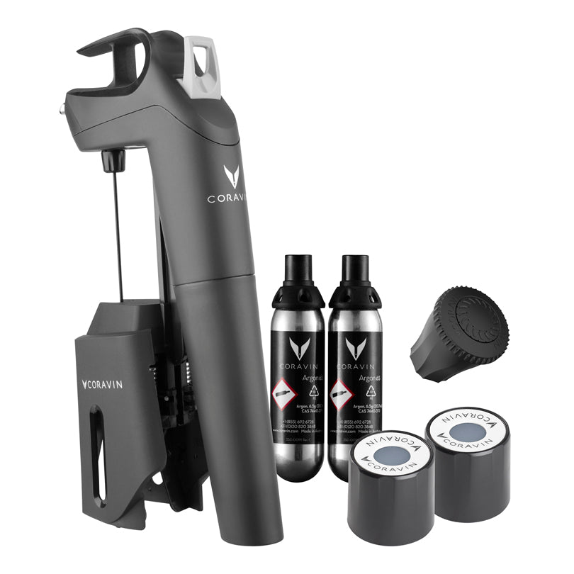 Coravin sistema mescita Timeless Three +, 7 pezzi cm 10x5x21,5