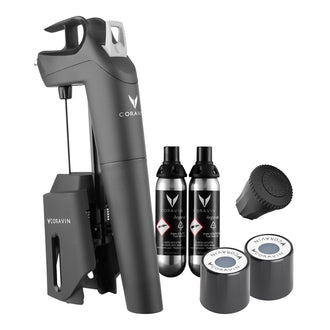 Coravin sistema mescita Timeless Three +, 7 pezzi cm 10x5x21,5
