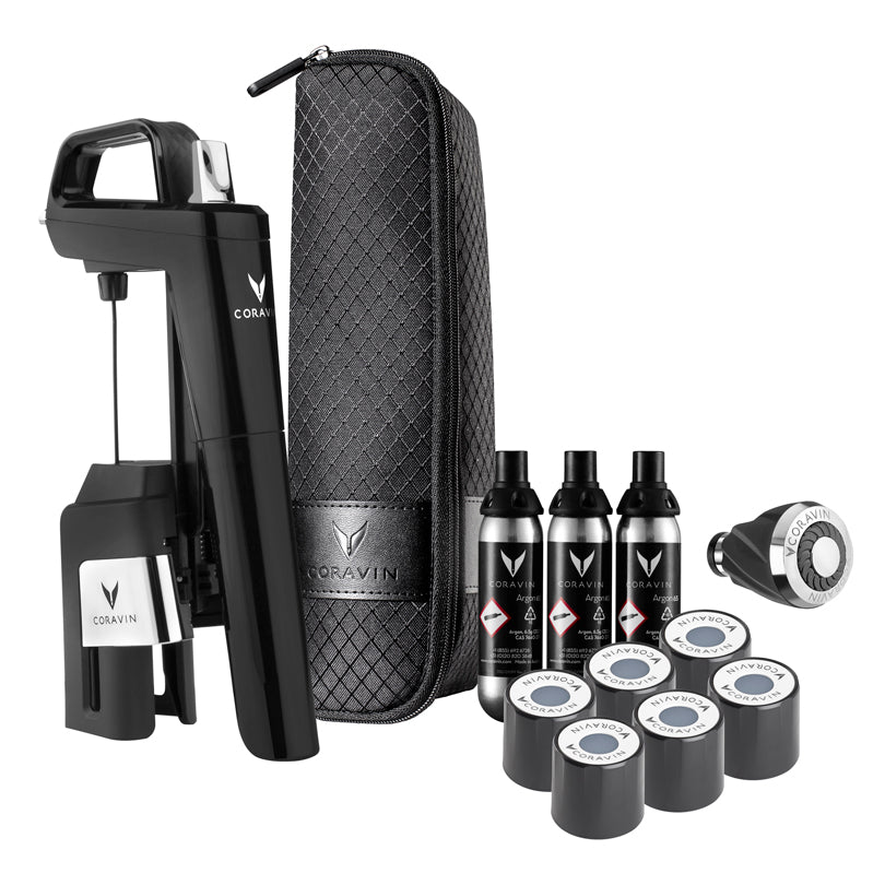 Sistema mescita "Coravin - Timeless Six+", 13 pezzi cm 10x5x21,5