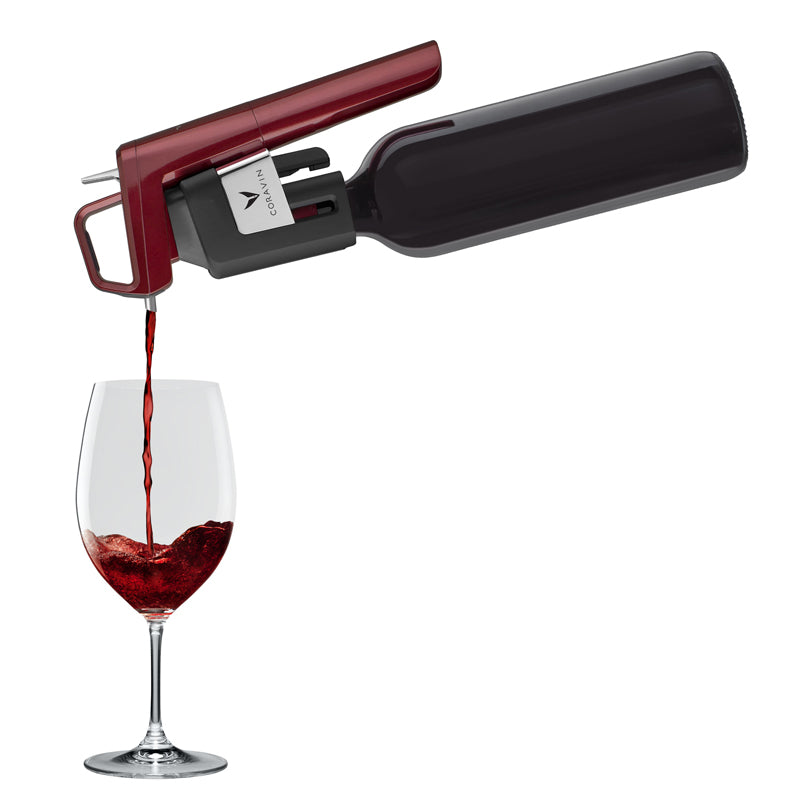 Sistema mescita "Coravin - Timeless Six+", 13 pezzi bordeau cm 10x5x21,5