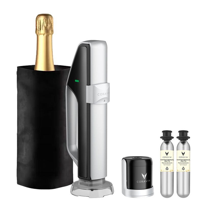 Sistema mescita spumante/champange "Coravin - Sparkling Wine", 5 pezzi cm 16x9,3x28