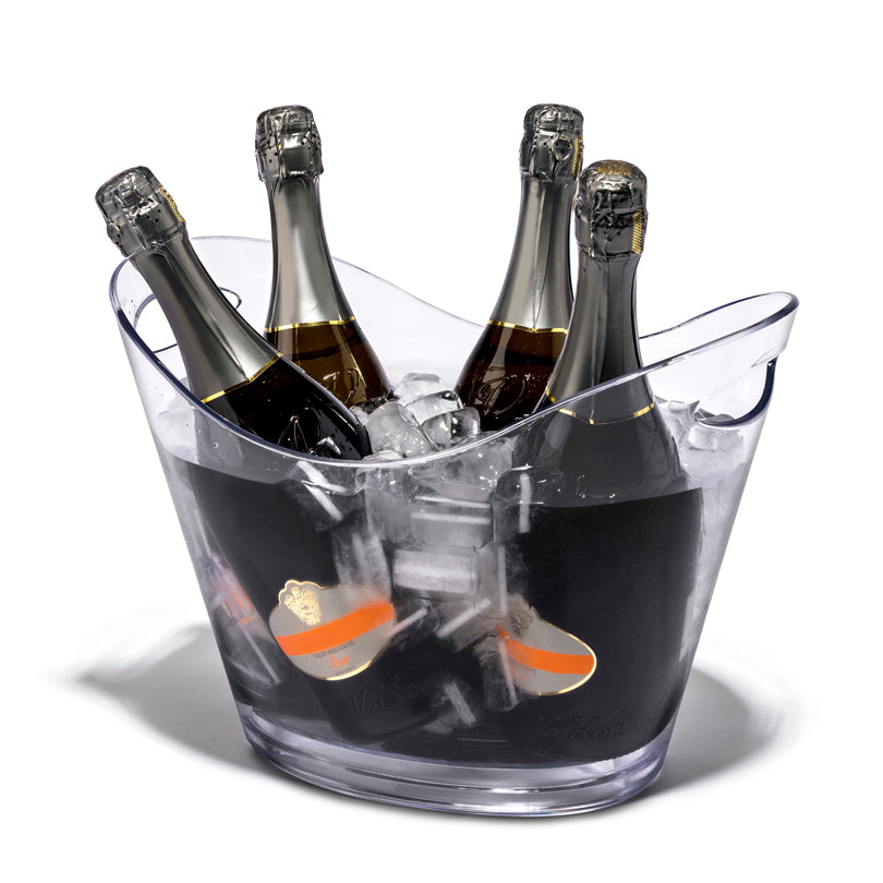 Spumantiera "Visual Bowl", adatta per 4 bottiglie cm 36x25,5x26/l 8