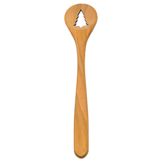 Cucchiaio tondo "Abete" (taglio laser) cm 6,5x30