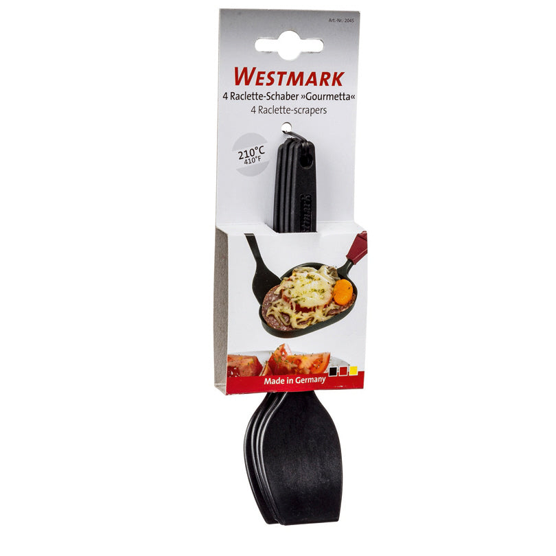 Spatole per raclette Gourmetta 4 pezzi cm 16,6x3,9x1