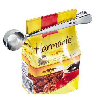 Dosatore per caffé con pinza chiusura sacchetti cm 18x4x2,5