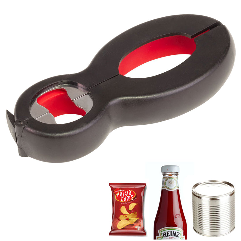 Apritutto multifunzionale con tagliapellicola e funzione pinza cm 14,5x6x2,5