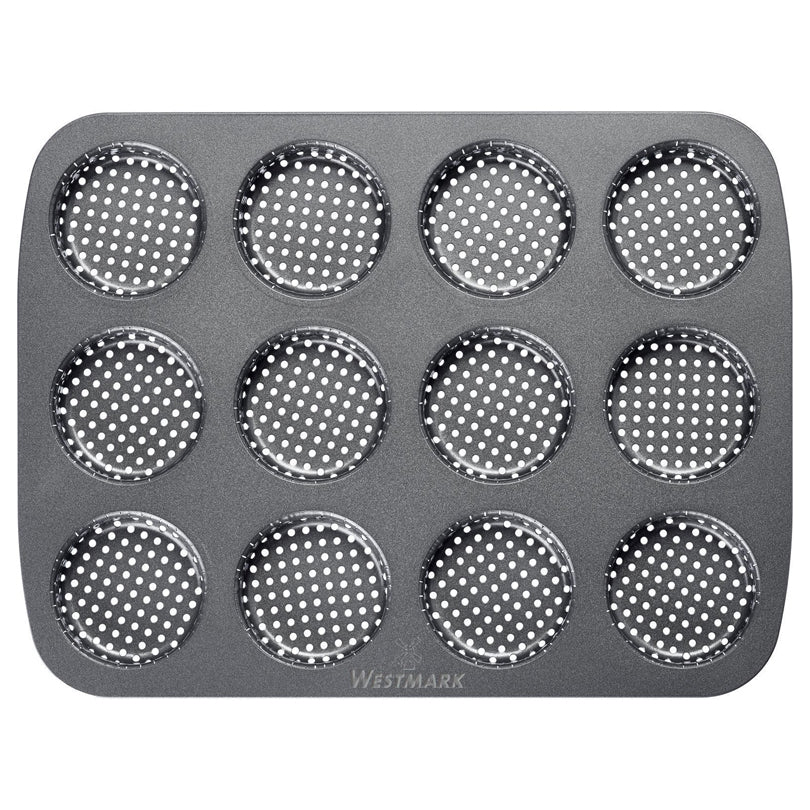 Teglia forata per mini panini hamburger, 12 cavità cm Ø6/cm 29x22x2,2