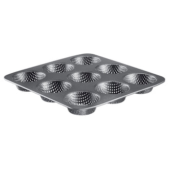 Teglia forata per rosette, 9 cavità cm Ø8,5/cm 32x30x3,2