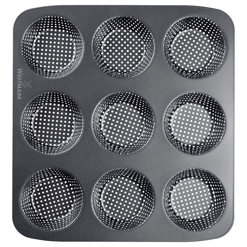 Teglia forata per rosette, 9 cavità cm Ø8,5/cm 32x30x3,2