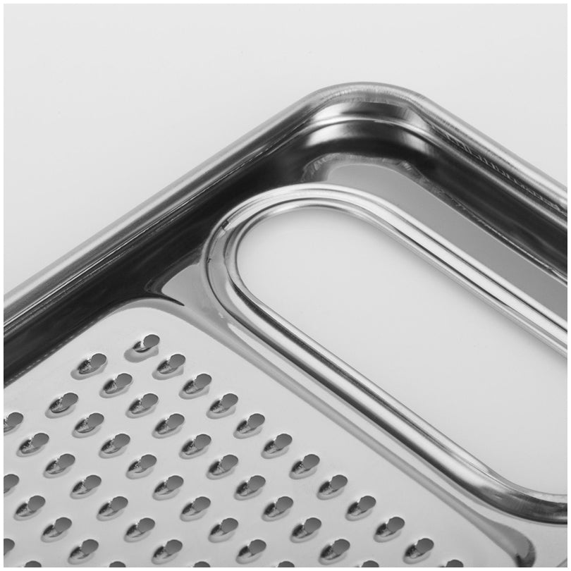 Grattugia verdura "Steel" con taglio fino cm 24,3x10,3x1