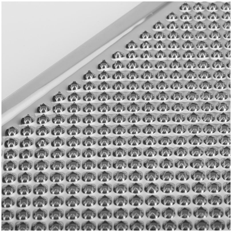 Grattugia con fori tondi a corona"Steel" cm 24,3x10,3x1