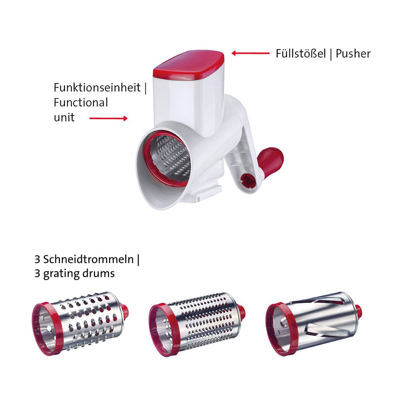 Accessorio 3 rulli, adatto per tritacarne "Frecher Fritz" e spremitutto "Vita Freund" cm 26,5x7,7x17