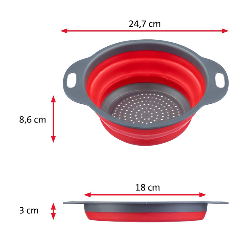 Scolapasta pieghevole "Mini" cm Ø18,5x3/8,6