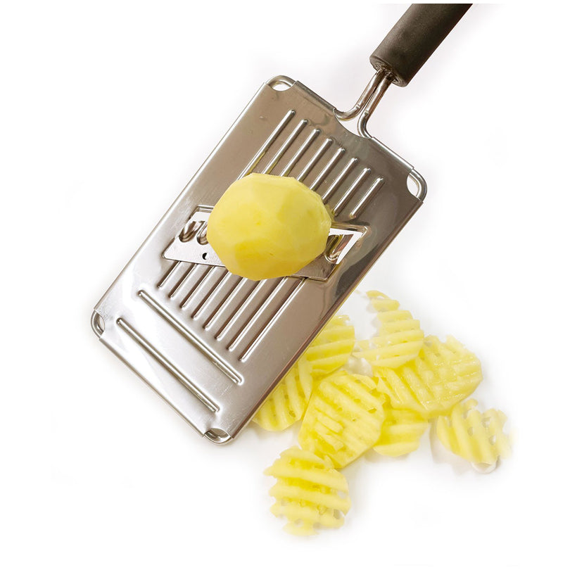 Affettaverdura con taglio ondulato e taglio alla griglia cm 29x8,7x2