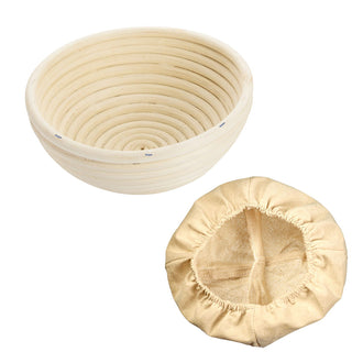 Cesto lievitazione tondo con fodera cm Ø17,5x8,1