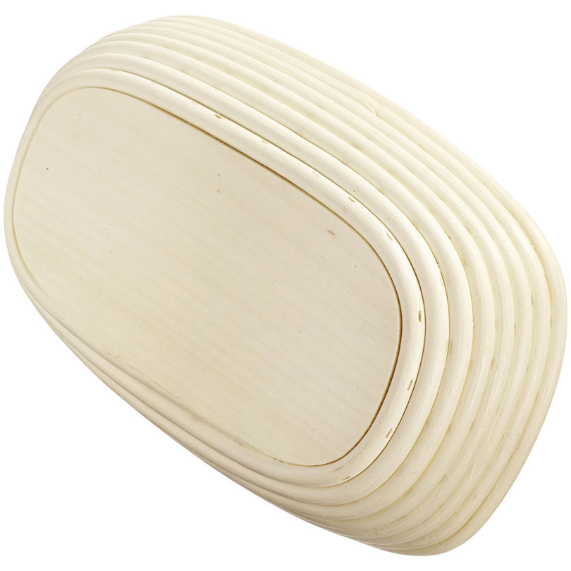 Cesto lievitazione ovale con fodera "Spiga" cm 34x20,5x8