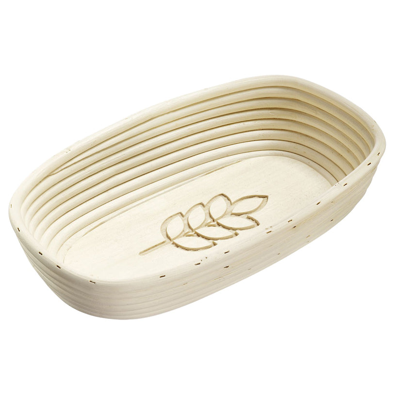 Cesto lievitazione ovale con fodera "Spiga" cm 34x20,5x8