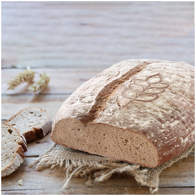 Cesto lievitazione ovale con fodera "Spiga" cm 34x20,5x8