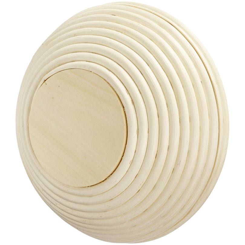 Cesto lievitazione tondo con fodera "Cuore" cm Ø24,5x8,5