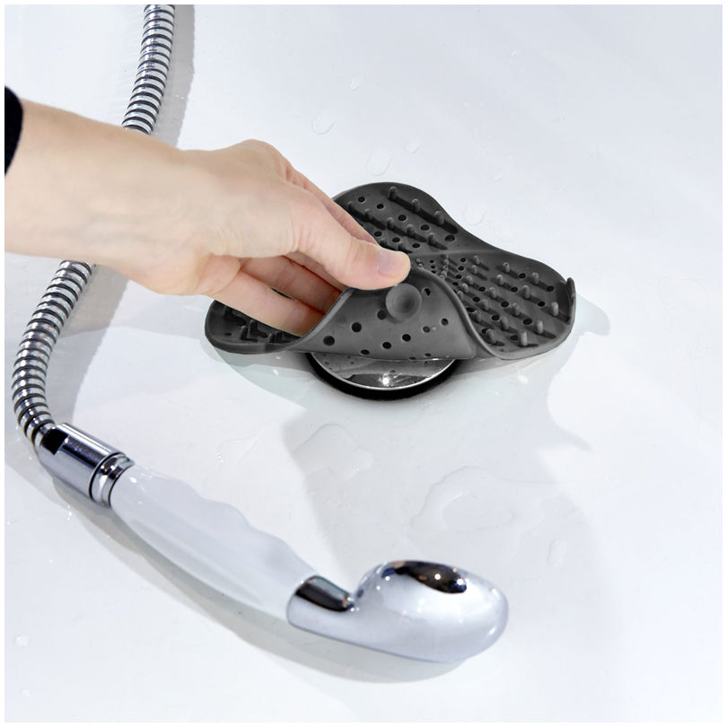 Filtro lavandino con piedini a ventosa, confezione assortita da 2 pezzi cm 16x16x1,5