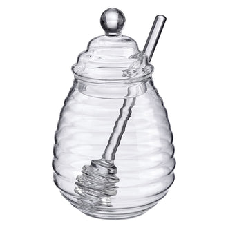 Barattolo miele con cucchiaio "Melli" cl 40/cm Ø 8,7x15