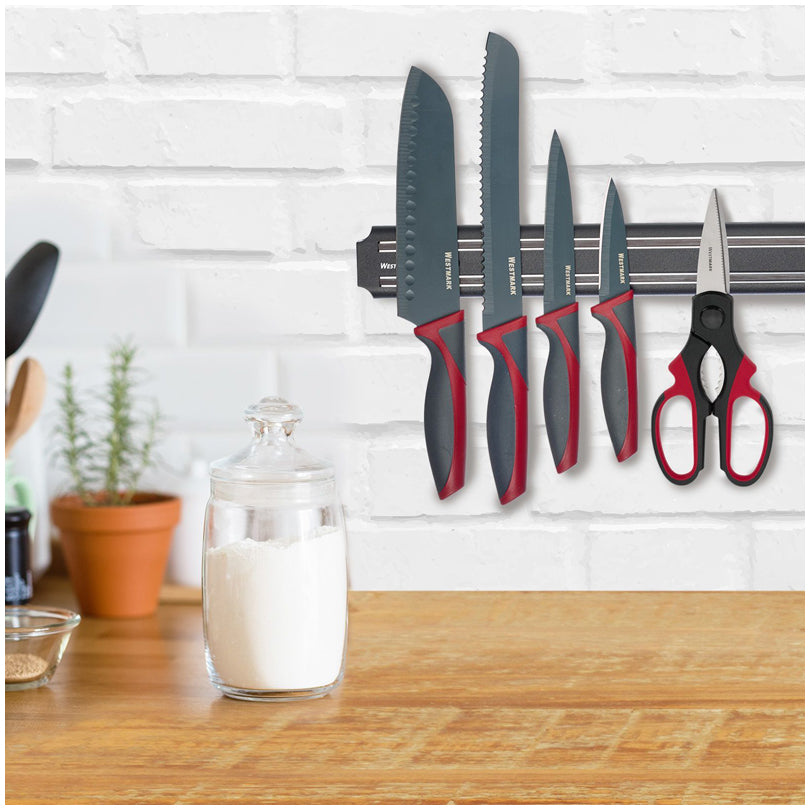 Barra magnetica porta coltelli "Black" cm 38x5x1,3