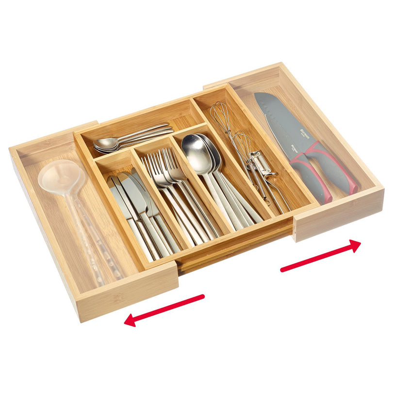 Portaposate allungabile con 5 - 7 scomparti cm 33,5x29-48x5