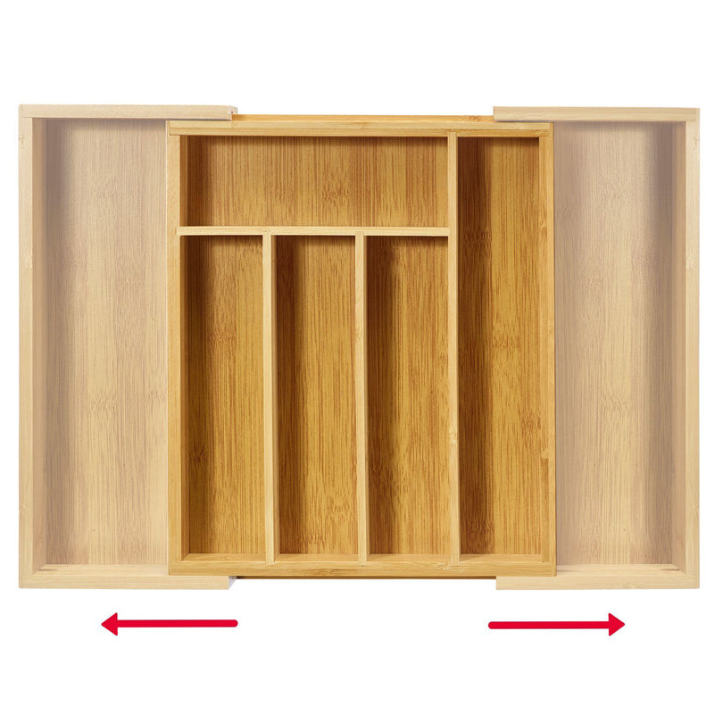 Portaposate allungabile con 5 - 7 scomparti cm 33,5x29-48x5