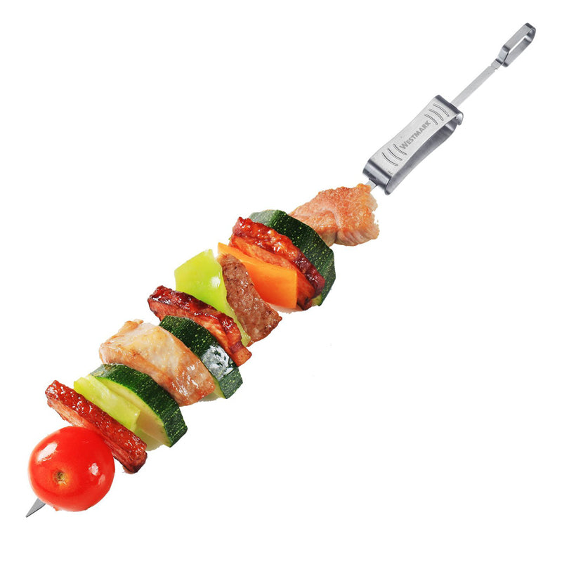 Spiedini "BBQ" con pratico raschietto cm 2,2x42