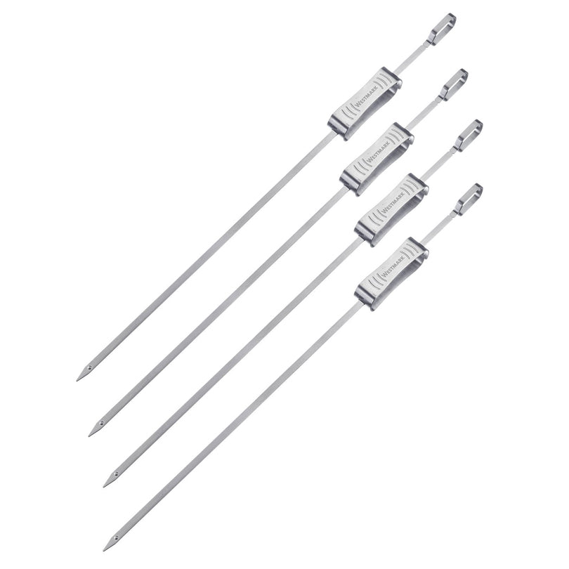 Spiedini "BBQ" con pratico raschietto cm 2,2x42