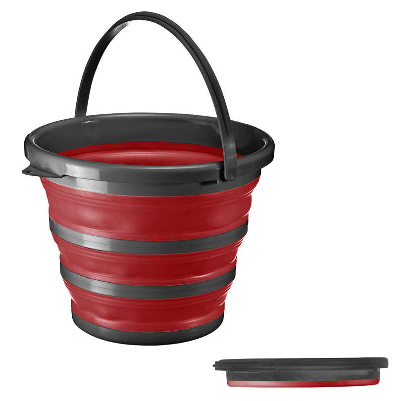 Secchiello con maniglia pieghevole l 10/cm Ø34x5