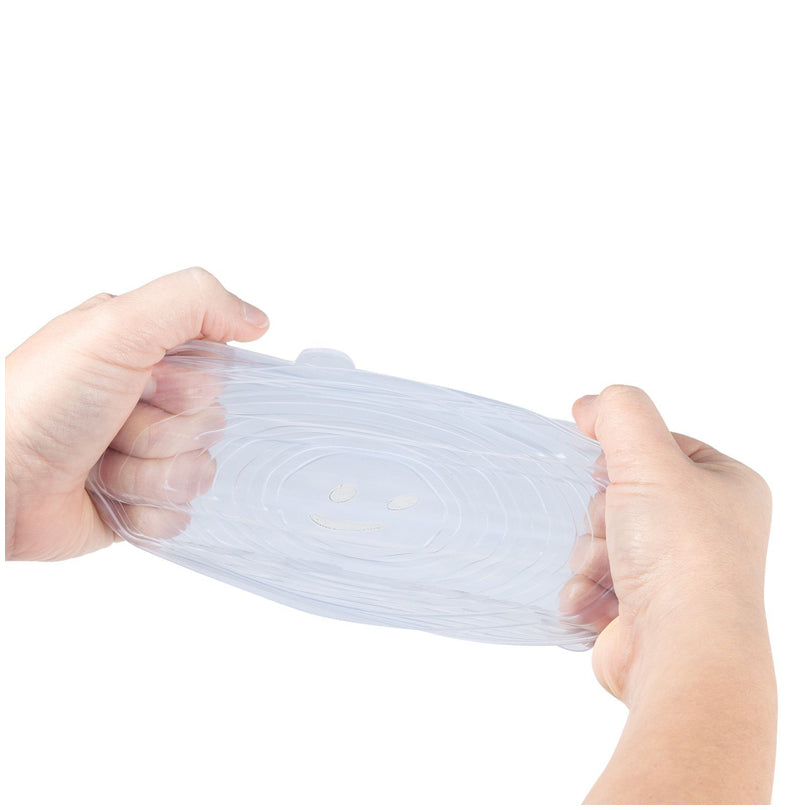 Coperchio salvafreschezza rettangolare estensibile, confezione assortita da 6 pezzi