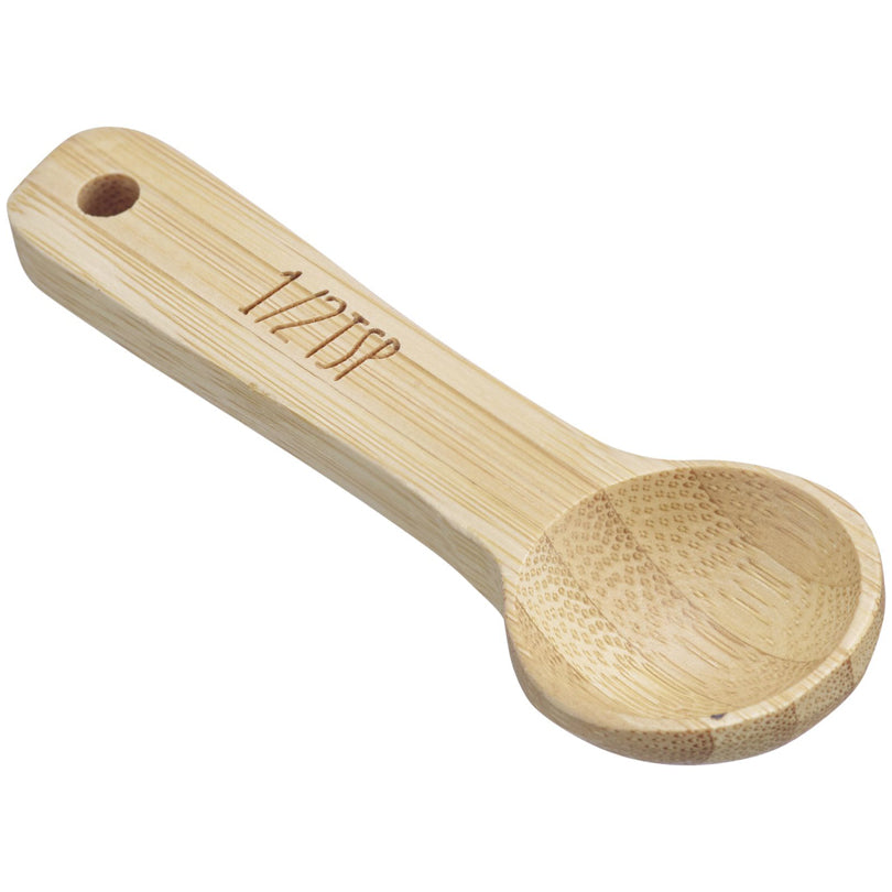 Cucchiaio dosatore "Woody", confezione assortita da 4 pezzi 1/4 TSP - 1TBSP
