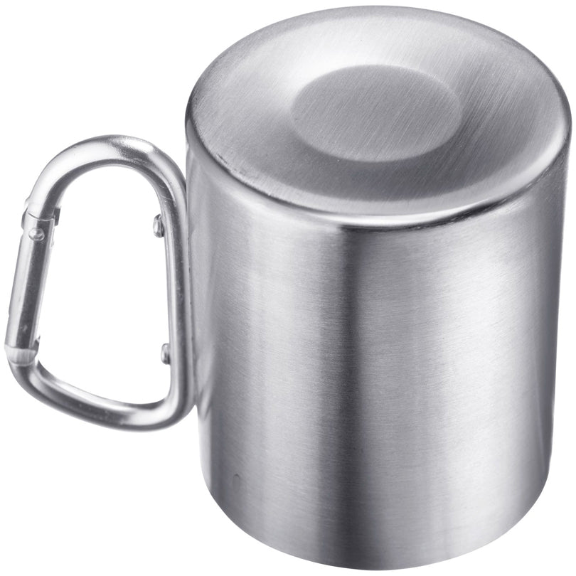 Tazza con manico a moschettone ml 300/cm Ø7,5x9